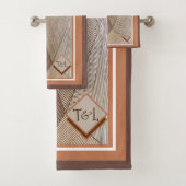 Géométrie tons Brown Personnalisés (En situation)