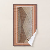 Géométrie tons Brown Personnalisés (Serviette à main)