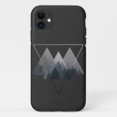 Geometrie Triangles Misty Fores Case-Mate iPhone Case (Achterkant)