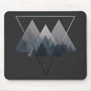 Geometrie Triangles Misty Fores Muismat