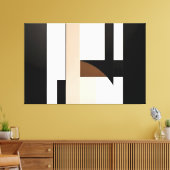 Geometrie van de stilte canvas afdruk (Insitu (Woonkamer))