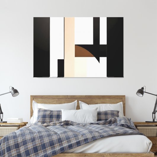 Geometrie van de stilte canvas afdruk (Insitu (Slaapkamer))