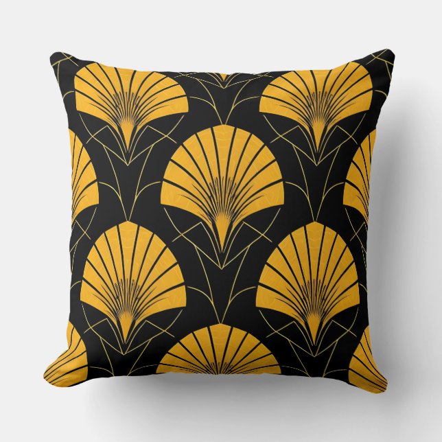 Geometrie van de ventilator van Art Deco - Luxe De Kussen (Voorkant)