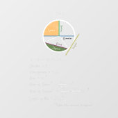 Geometrie van een Circle Wiskunde Referentie wit k Raamsticker (Vel)