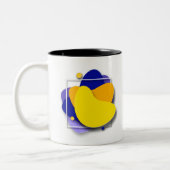 Géométrie vive : Mug de café créatif coloré (Gauche)
