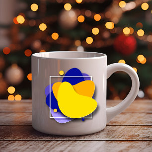 Géométrie vive : Mug de café créatif coloré