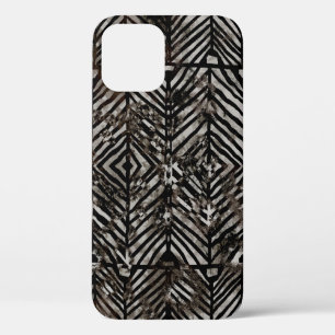 Geometriestextuur, creatieve herhaling van moderne iPhone 12 hoesje