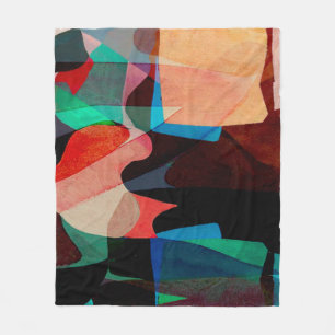 Geometriestextuur verfklassiek patroon fleece deken