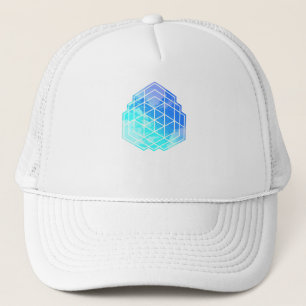 Geometriewolken Trucker Pet