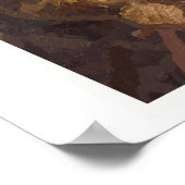 Géométrique, abstrait, portrait, mona lisa Poster (Coin)