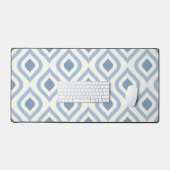 géométrique Abstraite, bleu et blanc cassé (Clavier et souris)