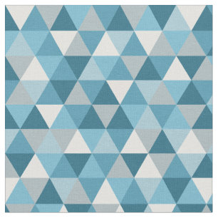 Géométrique bleu moderne Tissu