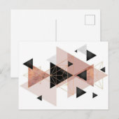 Géométrique | Carte postale (Devant / Derrière)