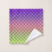 Géométrique, dégradé, Ombre (Gant de toilette)