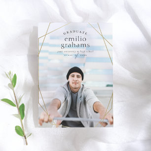 Géométrique Faire-part d'obtention d'une licence