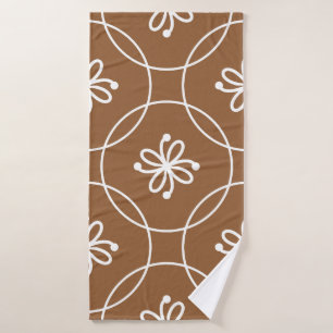 Géométrique florale : motif d'art vintage.