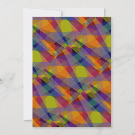 Géométrique foncée - Carte de voeux (Devant)