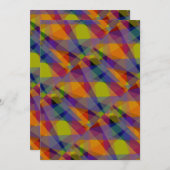 Géométrique foncée - Carte de voeux (Devant / Derrière)