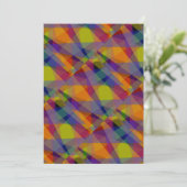 Géométrique foncée - Carte de voeux (Debout devant)