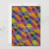 Géométrique foncée - Carte de voeux (Dos)