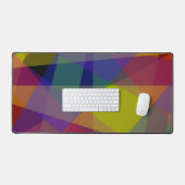 Géométrique foncée - Tapis de bureau (Clavier et souris)