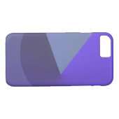 Géométrique géométrique 3 Coque iphone violet (Dos (Horizontal))