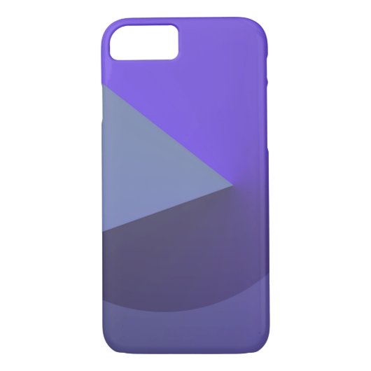 Géométrique géométrique 3 Coque iphone violet (Dos)