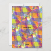 Géométrique légère - Carte de voeux (Dos)