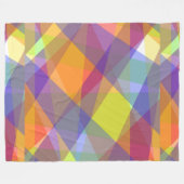 Géométrique lumineuse - Couverture en polaire (Devant (Horizontal))