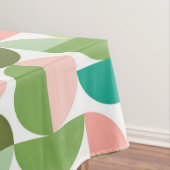 Géométrique Moderne Vert & Peach Nappe (In Situ)