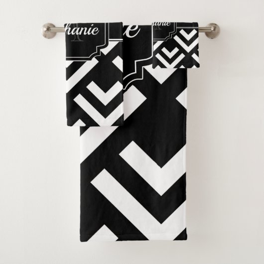 Géométrique noir et blanc (En situation)