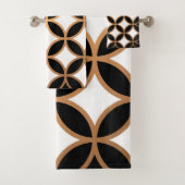 Géométrique noire et dorée (En situation)