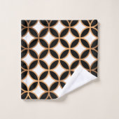 Géométrique noire et dorée (Gant de toilette)