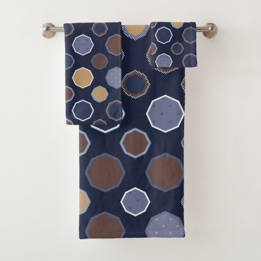 Géométrique, octogone, lignes diagonales, pois (En situation)