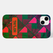 Géométrique Perdu Grunge Téléphone / coque ipad (Verso (horizontal))