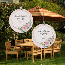 Géométrique Pink Floral Accueil