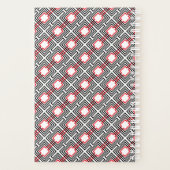 Géométrique rouge et blanc noir (Dos)
