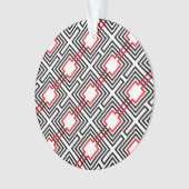 Géométrique rouge et blanc noir (devant)