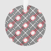 Géométrique rouge et blanc noir (devant)