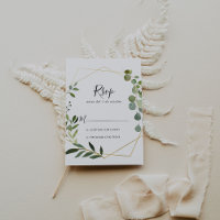 Géométrique Tropical Vert Feuille espagnol RSVP