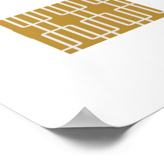 Geometrisch 1 Abstract patroon Poster (Hoek)