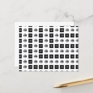 Geometrisch 2 Logo-patroonontwerp Briefkaart