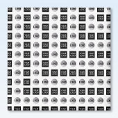 Geometrisch 2 logo patroonontwerp magneet