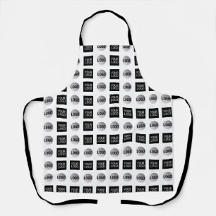 Geometrisch 2 Logo-patroonontwerp Schort