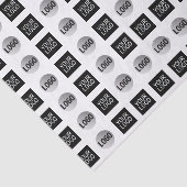 Geometrisch 2 Logo-patroonontwerp Tissuepapier (Detail)