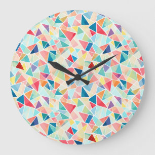 Geometrisch 2K Patroon Paar Teenslippers Grote Klok