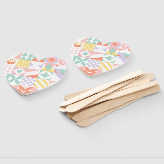 geometrisch #32 handwaaier (Niet-gemonteerd)