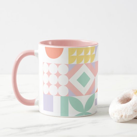geometrisch #32 mok (Met donut)