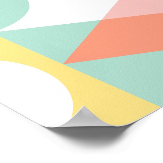 geometrisch #32 poster (Hoek)