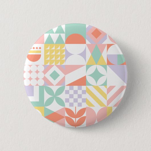 geometrisch #32 ronde button 5,7 cm (Voorkant)